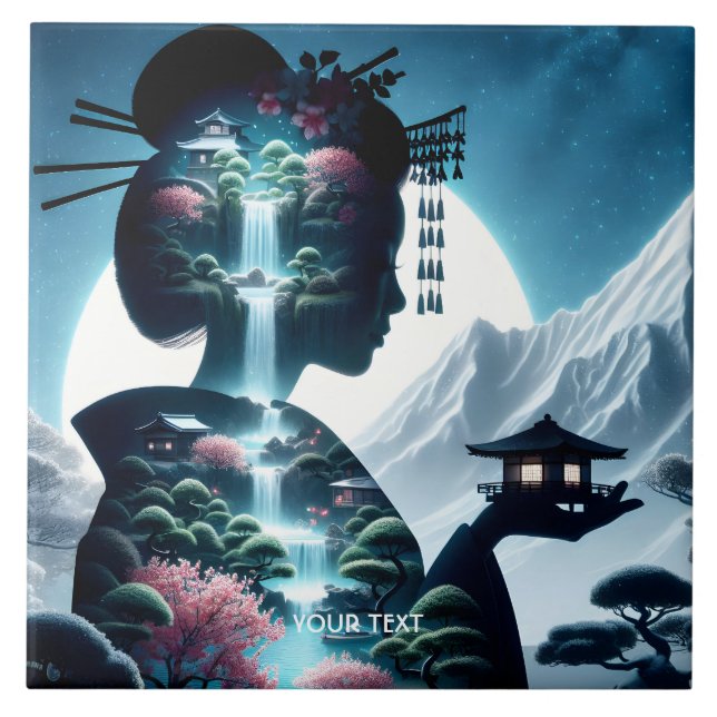 Paisagem Japonesa Fantasy Bonita (Frente)