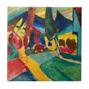 Paisagem Kandinsky com Dois Poplars