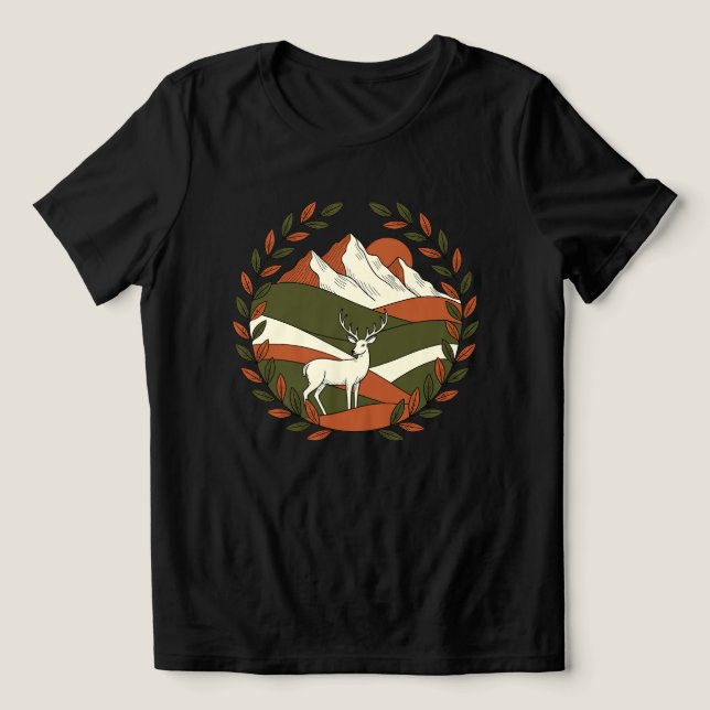 Paisagem Majestosa com Veado (Design frontal)