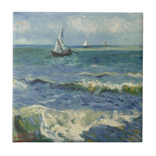 Paisagem Marinha de Van Gogh em Saintes Maries de