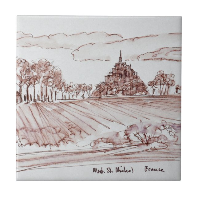 Paisagem Mont Santo-Michel| Normandia, França (Frente)