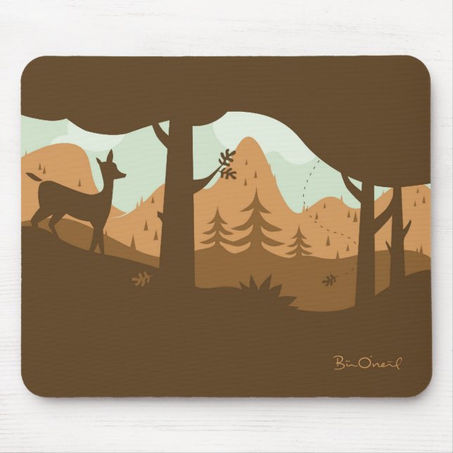 Paisagem Mousepad do outono (Frente)