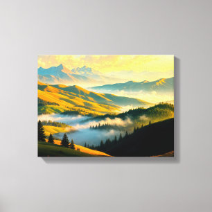 Paisagem Nº 5, Impressão em Tela da Série Paisagen