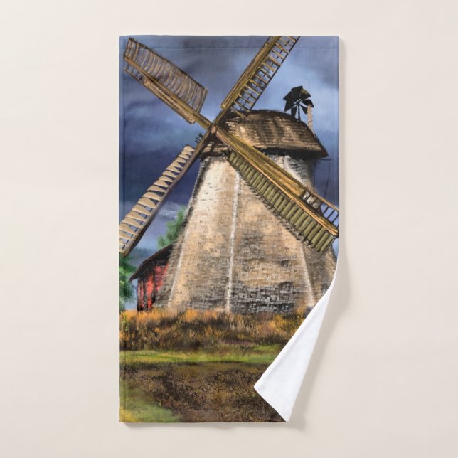 Paisagem no conjunto de toalhas de Bath Países Bai (Toalha de mão)