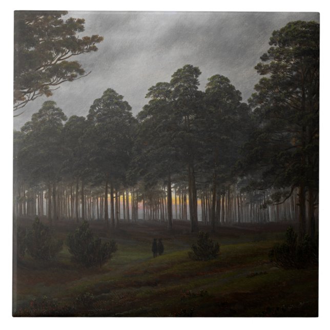 Paisagem noturna (por Caspar David Friedrich) (Frente)