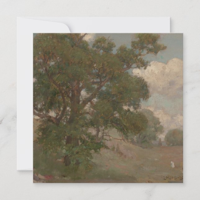 Paisagem Pastoral Louis Loeb(Americano, 1866-1909) (Frente)