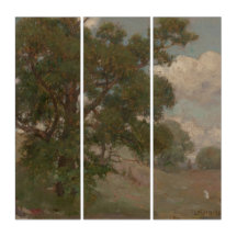 Paisagem Pastoral Louis Loeb(Americano, 1866-1909)