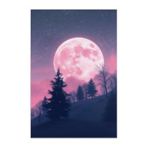 Paisagem rosa-lua