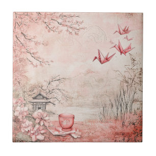 Paisagem Serena de Flor de Cerejeira Rosa (1)