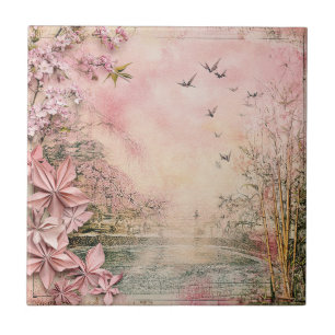 Paisagem Serena de Flor de Cerejeira Rosa (8)