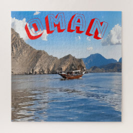 Paisagem serena de Oman Quebra-cabeça