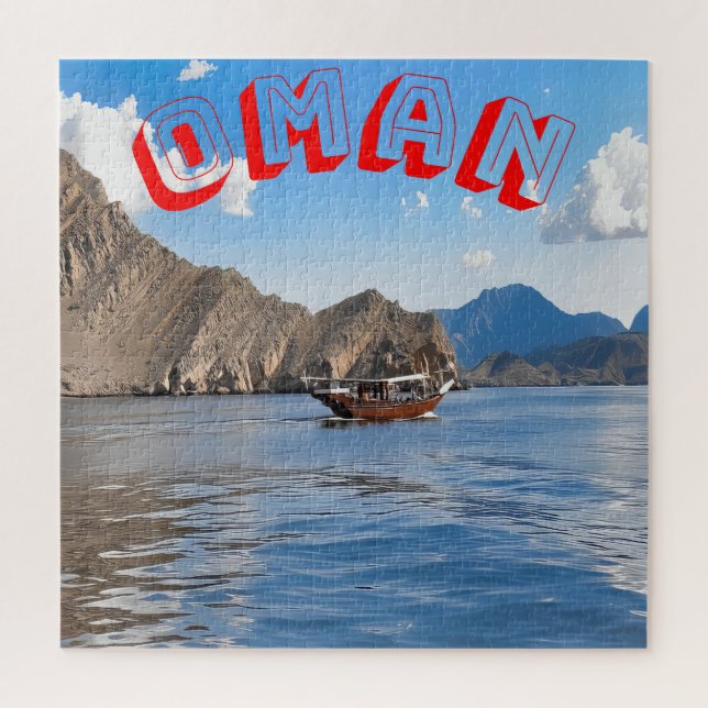Paisagem serena de Oman Quebra-cabeça (Vertical)
