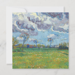 Paisagem sob uma tempestade no céu Vincent Gogh
