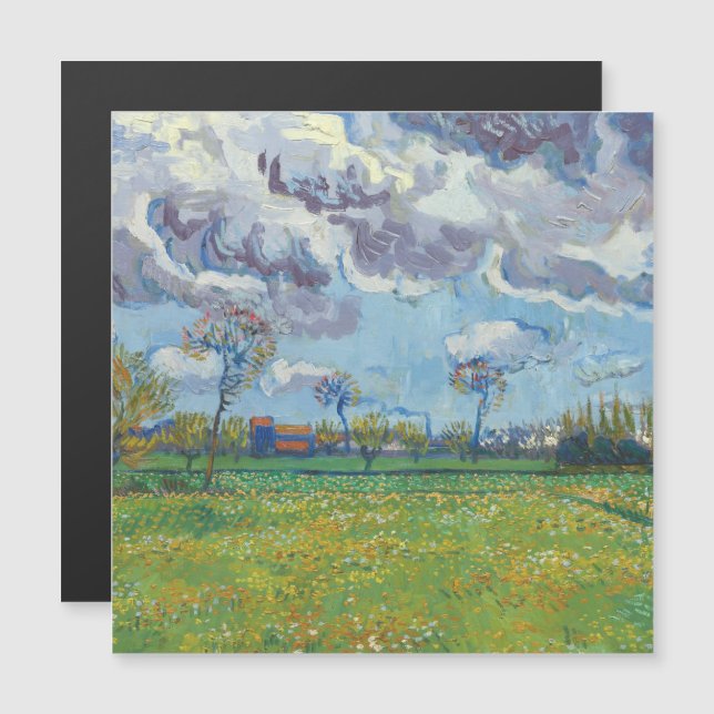 Paisagem sob uma tempestade no céu Vincent Gogh (Frente/Verso)