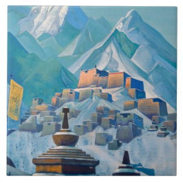 Paisagem tibetana nos Picos da Montanha Himalaia