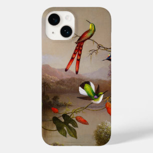 Paisagem tropical com dez beija-flores