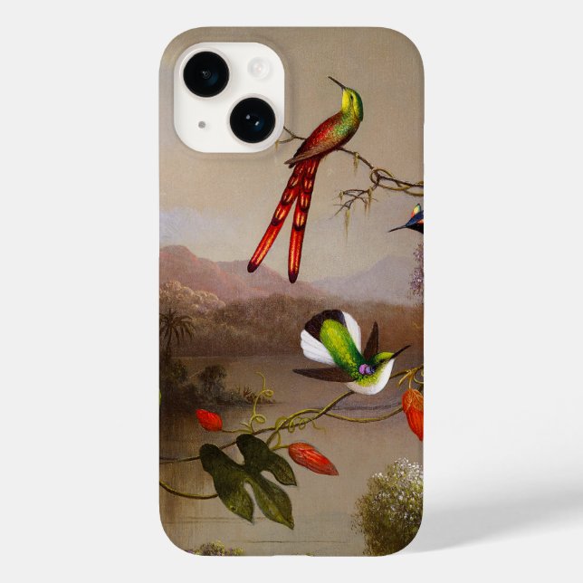 Paisagem tropical com dez beija-flores (Verso)