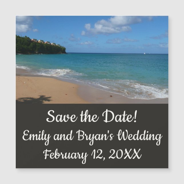 Paisagem tropical de férias na praia do santo Lúci (Frente)