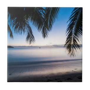 Paisagem Tropical do Pôr do Sol, Fiji