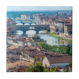 Paisagem urbana de Florença - Ponte Vecchio sobre