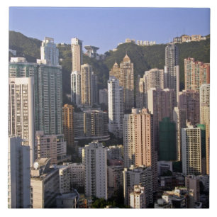 paisagem urbana de Hong Kong, China