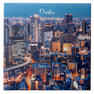 Paisagem urbana de Osaka Japão