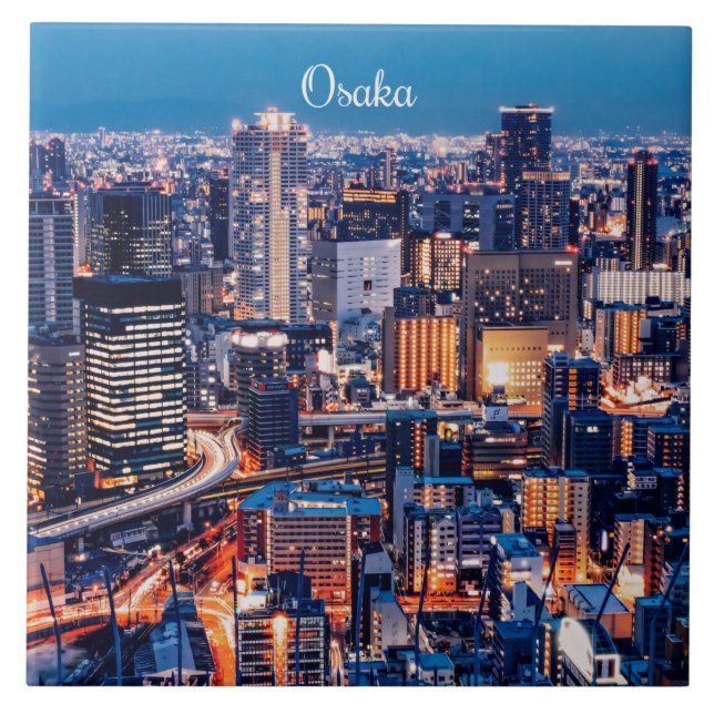 Paisagem urbana de Osaka Japão (Frente)