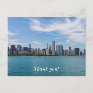 Paisagem Urbana do Dia de Chicago Cartão Postal de