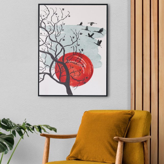 Paisagem Wall Art, Decoração Moderna do Meio-Sécul (Criador carregado)