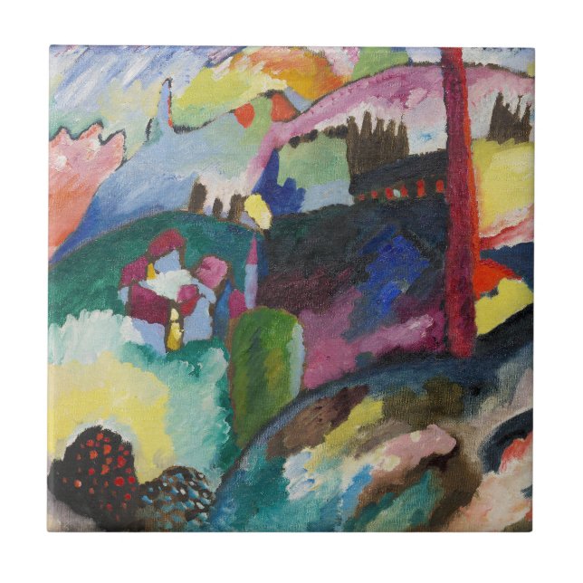 Paisagem Wassily Kandinsky com Chaminé de Fábrica (Frente)