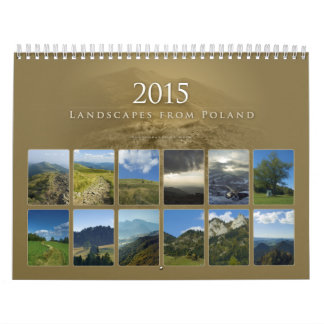 Paisagens de 2015 de Polônia - Calendário