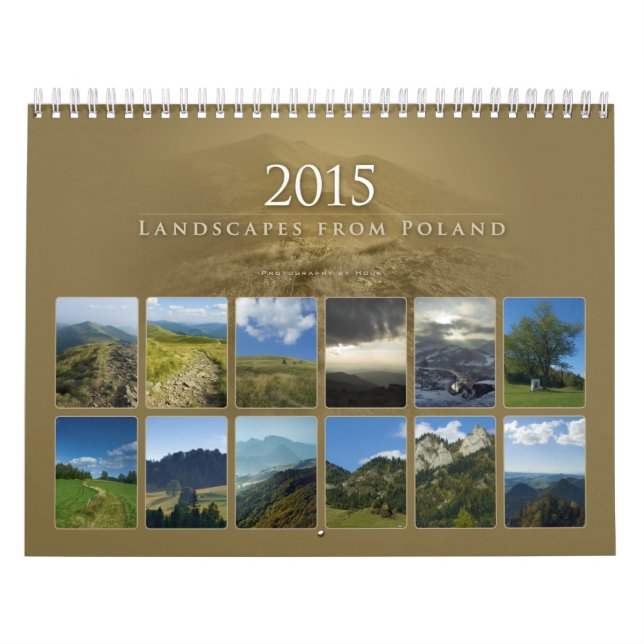 Paisagens de 2015 de Polônia - Calendário (Capa)
