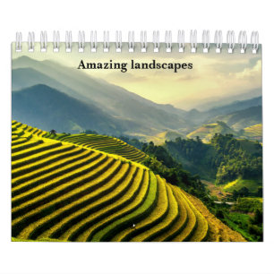 Paisagens incríveis do calendário