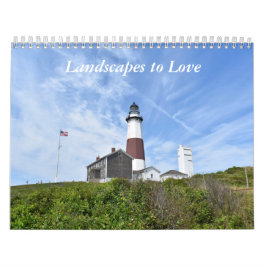 Paisagens para amar o calendário de parede