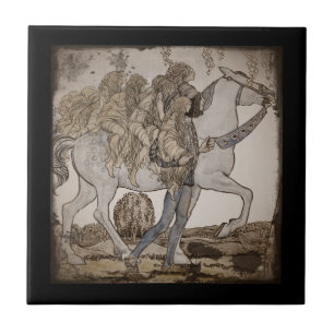 Países das fadas no cavalo branco