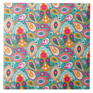 Paisley 70s 60s Boho Retro