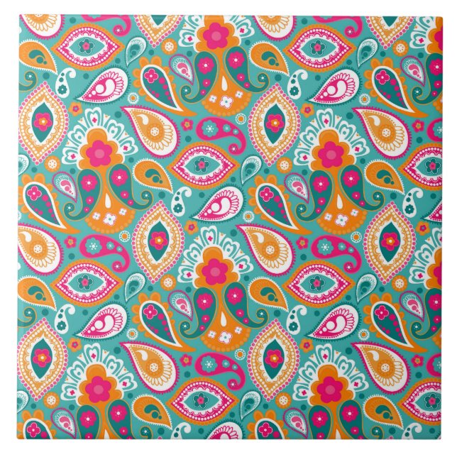 Paisley 70s 60s Boho Retro (Frente)