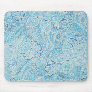 Paisley azul Mousepad