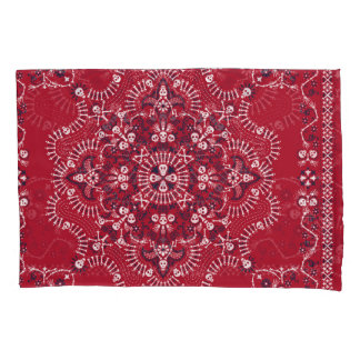 Paisley, crânios, bandana, design quadrado.