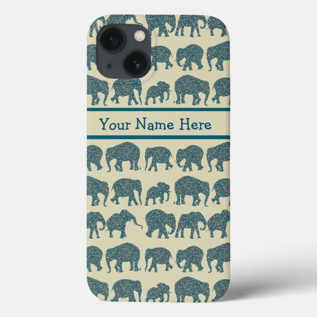 Paisley Elephants Beige iPhone 6 Xtreme Case (Verso)
