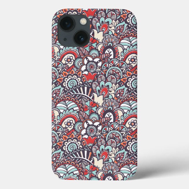 Paisley Floral Doodle Pattern (Verso)