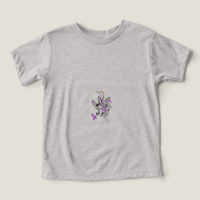 Paisley Floral Motif – Boho White Purple Orange  (Design frontal)