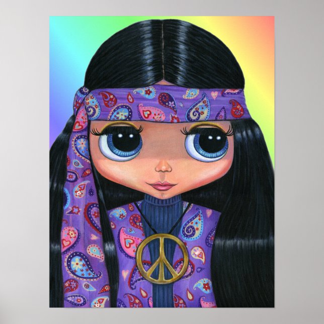 Paisley Hippie Doll Poster (Frente)