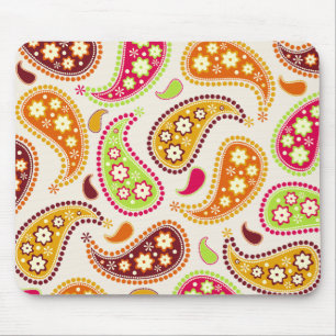 Paisley multicolorido Mousepad