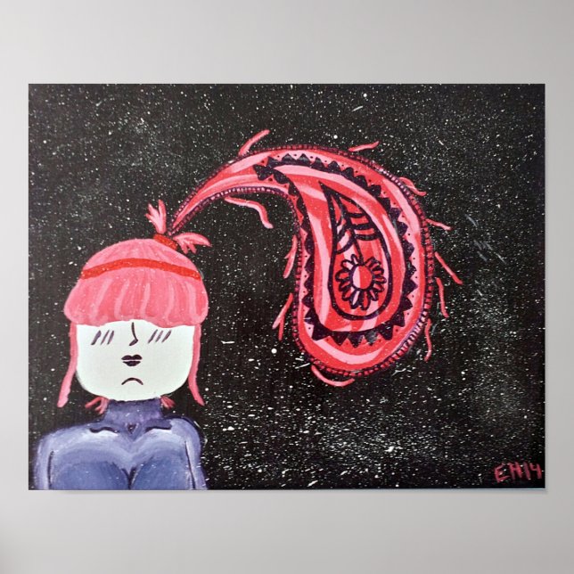 "Paisley Perfect" 11x14 Art Poster (Frente)