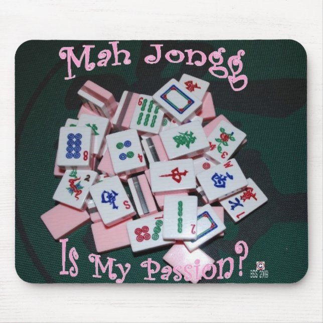 paixão do jongg do mah - mousepad (Frente)