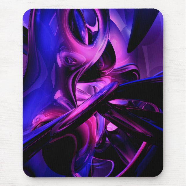 Paixões fluorescentes Mousepad abstrato (Frente)