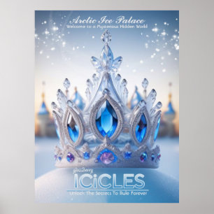 Palácio de gelo do Ártico/icicles Poster