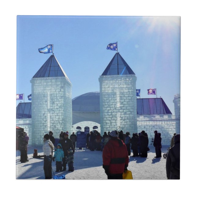Palácio de Gelo no Carnaval de Quebec, Canadá (Frente)