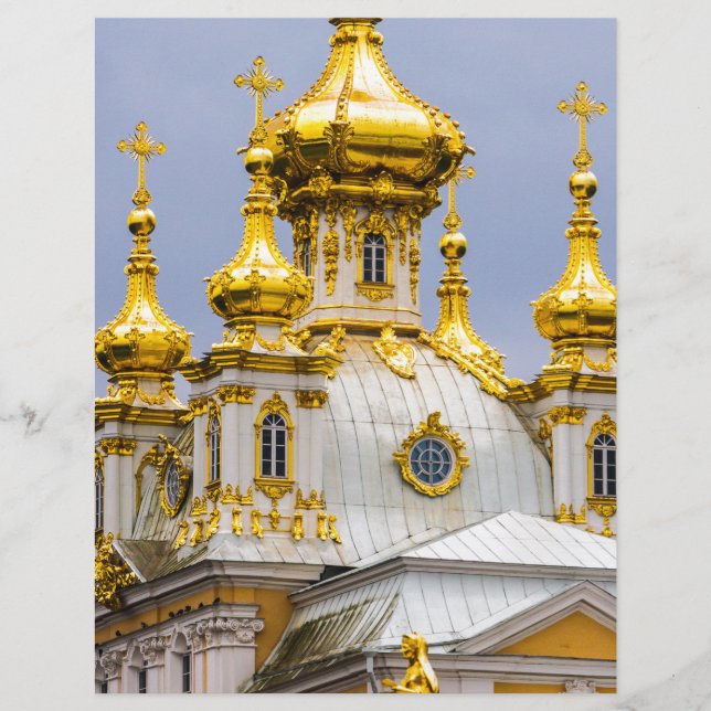 Palácio de Peterhof e Ruas de Jardins. Petersburgo (Frente)